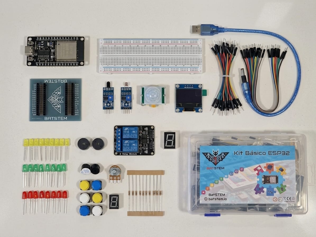 BatSTEM ESP32 basic kit components